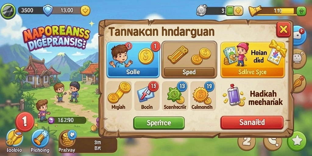 Dapatkan hadiah menarik melalui misi harian.