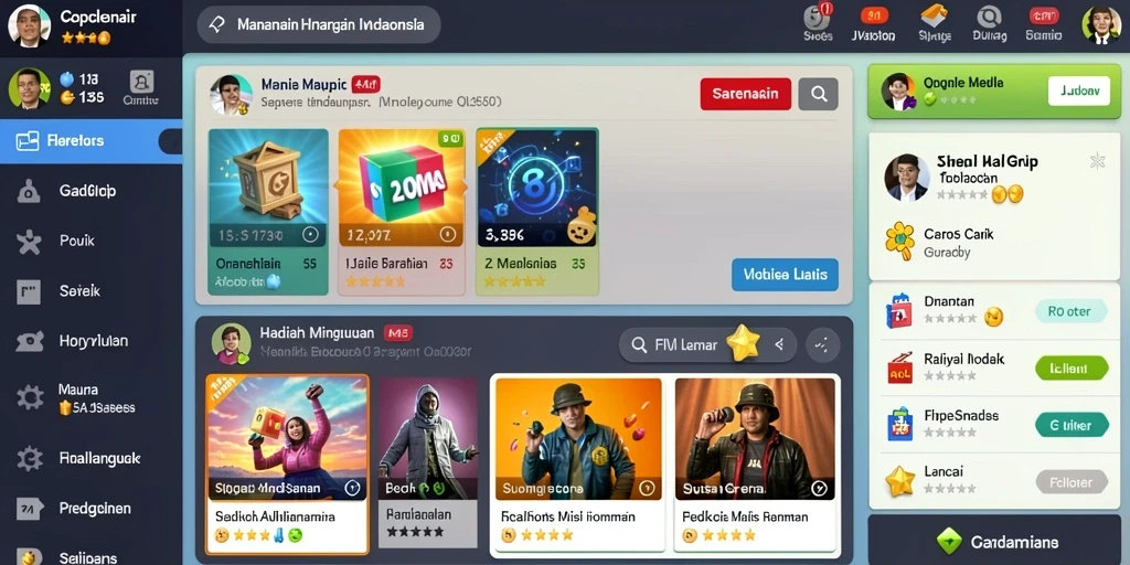 Mode multiplayer yang memungkinkan bersaing dengan teman.