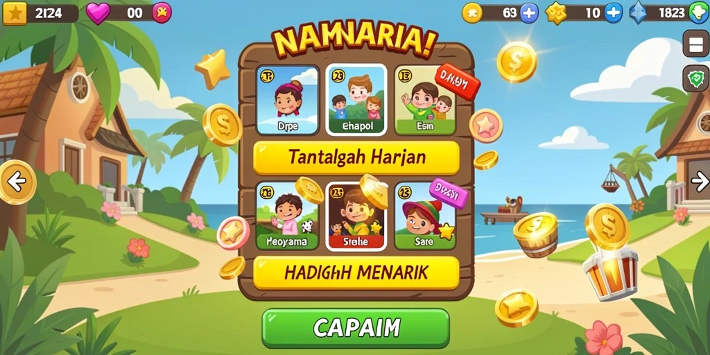 Karakter unik yang siap menemani petualangan.