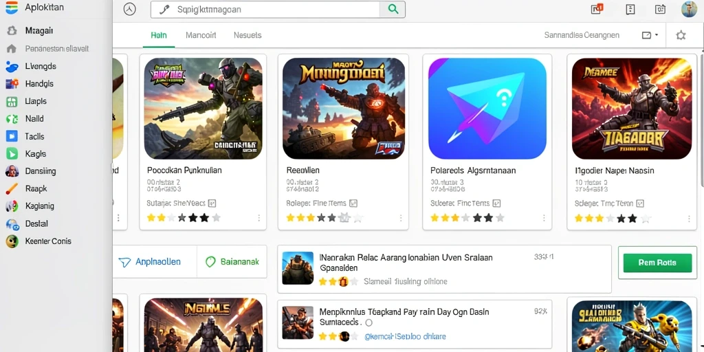 Latar belakang game yang kaya dan detail.
